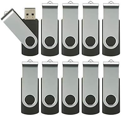 Alihelan 8 GB USB Flash Drive 5 Pack – Vibrant Swivel Memory Sticks with LED Indicator for Seamless Data Transfer, Ideal for Personal and Professional Use – USB 2.0 Portable Storage in Black, Red, Purple, Yellow, and White – Perfect for Easy File Sharing and Backup
