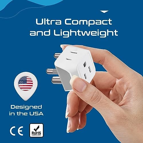 Ultimate Universal Travel Adapter: 35 W Fast Charging Power Converter with PD & QC 3.0, Dual USB-C & Triple USB Ports for Seamless Global Connectivity – Compatible with Type A, C, G, I Outlets for Effortless Charging Across EU, US, UK & Beyond – Perfect Travel Companion for Modern Explorers