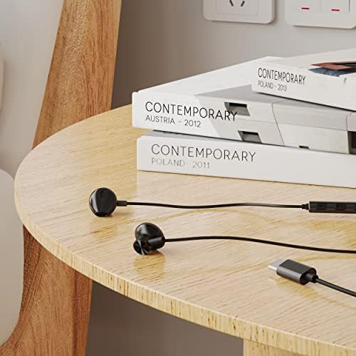 PALOVUE Magnetic USB C Earbuds with Microphone – Universal Compatibility for Galaxy S23, i Phone 15, Google Pixel 7 & More – Enhanced Sound Quality, Noise Isolation, and Ergonomic Comfort for Music & Calls