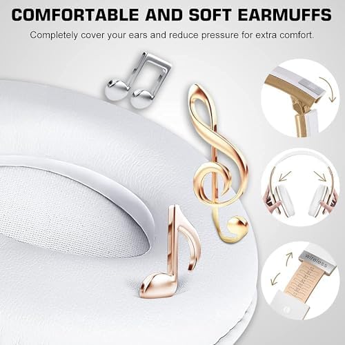 Ultimate Hi-Fi Over-Ear Wireless Bluetooth Headphones – Stylish Black & Gold Design with Built-In Microphone, FM Radio, and Foldable Portability for Superior Comfort and Enhanced Sound Experience