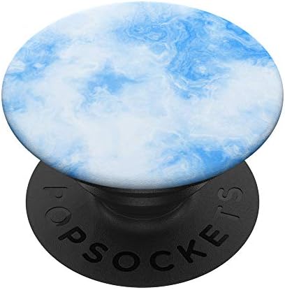 Light Blue Marble Pop Grip – Stylish Swappable Phone Stand for Enhanced Device Usability and Grip – Durable Marble Finish for Smartphones and Tablets – Elevate Your Mobile Experience with Customizable Grip Design