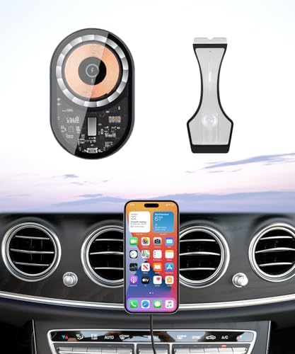 Elevate Your Mercedes Benz E Class (2016-2023) & CLS Class (2018-2023) Driving Experience with the Premium Wireless Charging Phone Holder – Featuring 360° Rotation, Seamless Integration, and Mag Safe Compatibility for Optimal Navigation and Safety Enhancements
