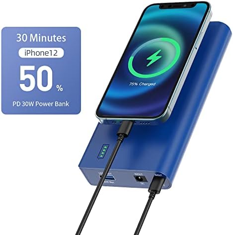 Talentcell High-Capacity 19200 m Ah Portable Power Bank with DC 12 V/5 V Output and USB-C PD 30 W – Versatile Charging for Spectra Pumps, LED Light Strips, CCTV Cameras, and Smartphones – Lightweight, Durable Design for Outdoor Adventures and Emergency Situations