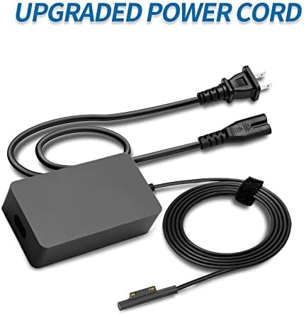 High-Efficiency 65 W Surface Charger for Microsoft Surface Pro, Laptop & Book Series – Universal Compatibility, Fast Charging, and Advanced Safety Features for Optimal Device Performance