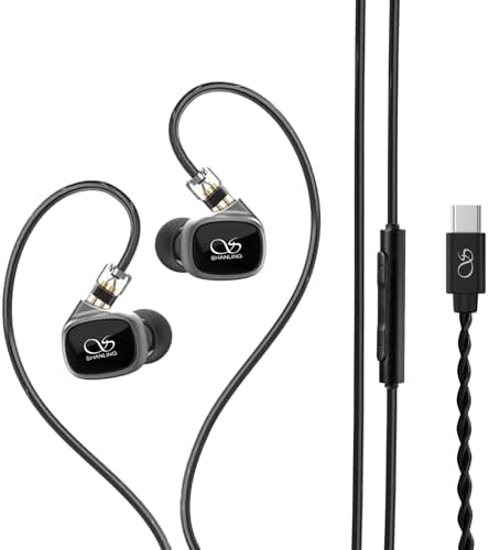 Experience the Pinnacle of Sound Quality with SHANLING MG20 Audiophile Wired Earbuds – Precision DLC Dynamic Drivers for Unrivaled Hi-Fi Audio, Customizable Detachable Cable for Personalized Listening, Ergonomically Designed for All-Day Comfort, and Universal 3.5 mm Compatibility for Versatile Use by Serious Music Aficionados Seeking Ultimate Fidelity
