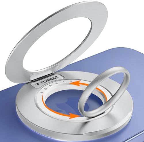 Elevate Your Mobile Experience with TORRAS 2025 Upgrade Dual-Ring Mag Safe Phone Grip Holder in Desert Titanium Gold – Ultimate Compatibility for i Phone 16/15/14/13/12/11, Samsung & Google Devices, Innovative Magnetic Kickstand for Effortless Hands-Free Viewing and Enhanced Stability