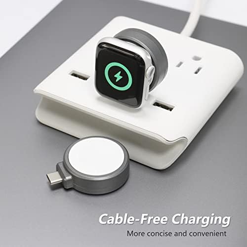 XWIN Magnetic Portable Charger for Apple Watch – MFi Certified Cordless Charging Solution for All Series 1-10, Ultra & SE – Travel-Friendly USB-C Charger with Rapid Charging Capabilities for On-the-Go Convenience