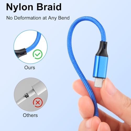 Universal Multi-Device Fast Charging Cable: 4-in-2 Nylon Braided Charger for Apple Watch Ultra, SE, Series 10-1, i Phone 16-13, and Android Phones (5 FT) – Ultimate Versatility and Rapid Power Solution for All Your Electronics