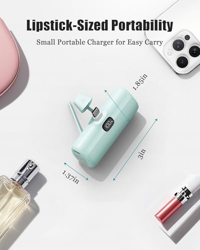 Ultra-Compact 5000 m Ah Mini Power Bank – 20 W Fast Charging Portable Charger for i Phone & Android – Lightweight Travel Essential with PD Compatibility & Smart Protection – Perfect for Short Trips, Camping, and Everyday Use