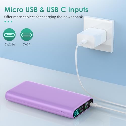 High-Capacity 38800 m Ah Portable Power Bank with LCD Display – Multi-Device Charger Featuring 5 USB Outputs and USB-C Connectivity for Fast Charging – Ideal for i Phone 16/15/14/13 Pro, Samsung Galaxy, Pixel, and Nexus – Ultimate On-the-Go Charging Solution in Blue