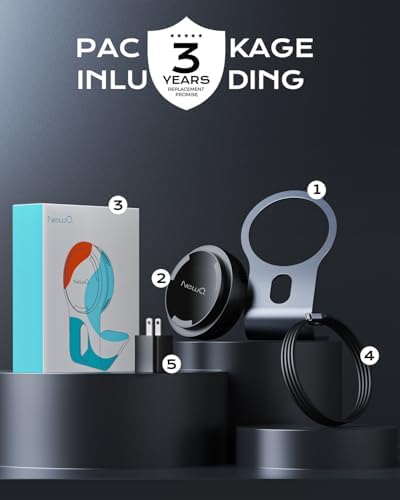 NEWQ Qi2 15 W Fast Wireless Charger Stand with 30 W USB-C Adapter – Semiconductor Cooling Technology for i Phone 16/16 Plus/16 Pro/16 Pro Max/15/14/13 & Air Pods 3/2/Pro – Sleek Design for Enhanced Performance and Compatibility