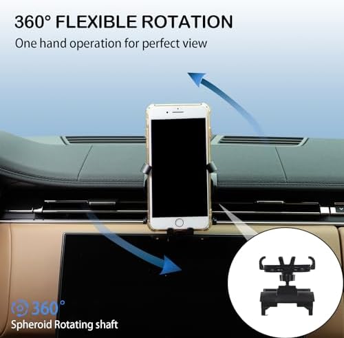 Ultimate Car Phone Holder Mount for Land Rover Range Rover Sport/Vogue 2023-2024 – Secure Central Air Outlet Mobile Bracket for Effortless Navigation and Enhanced Safety During Every Drive