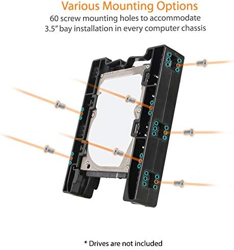 Upgrade Your Storage Efficiency with the ICY DOCK EZ-Fit PRO MB082 SP | Tool-Less 2 Bay Metal SSD Mounting Bracket for 2.5-Inch SSDs in 3.5-Inch Drive Bays | Fast Installation & Durable Design for Enhanced Compatibility and Cooling Performance