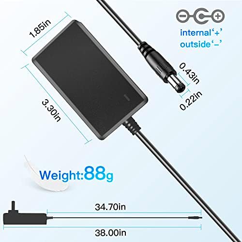 Universal 12 V 1.5 A AC/DC Power Supply Adapter – Reliable 100-240 V Input to 12 V Output Converter for LED Lighting, Motors, Routers, and CCTV Systems – High-Efficiency 18 W Transformer with Versatile 5.5 x2.5 mm/2.1 mm Plug for Optimal Device Compatibility – Durable and Compact Design for Home and Travel Use