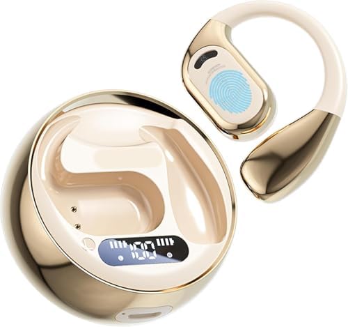 Revolutionary AI Translation Earbuds with Bluetooth 5.4 – Instant Multilingual Communication, Superior Immersive Audio Experience, and IPX4 Waterproof Protection for Active Lifestyles – Ergonomically Designed Over-Ear Fit with LED Connectivity Display – Your Essential Companion for Travel, Fitness, and Work Activities