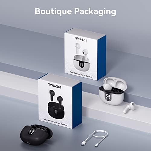2024 Bluetooth 5.3 Wireless Earbuds – Premium Hi-Fi Stereo Sound with Advanced Noise Cancellation, 72-Hour Playtime, IP5 Waterproof Design, Ergonomic Comfort & LED Battery Indicator for Ultimate Audio Freedom