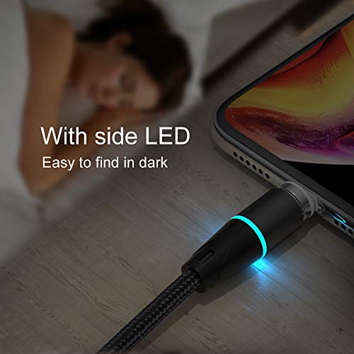 N. NETDOT Gen12 Magnetic Fast Charging and Data Transfer Cable Set – 3 Pack (3.3 ft Each) with Dual Connectors for Micro-USB & USB-C Devices, Enhanced Magnetic Connection, High-Speed 480 Mbps Data Transfer, Durable Design for Home and Travel