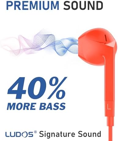 LUDOS FEROX USB-C Earbuds – Premium Wired Headphones for i Phone 16 & Samsung Galaxy Series, Featuring Exceptional Audio Clarity & Deep Bass, Ergonomically Designed for All-Day Comfort, Tangle-Free Cable for Streamlined Use, Supported by an Impressive 5-Year Warranty, Eye-Catching Vibrant Green Finish – Elevate Your Sound Experience for Music Lovers and Gamers Alike
