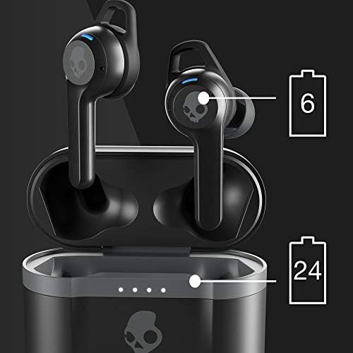 Skullcandy Indy Evo XT Wireless Earbuds – 30-Hour Battery Life, Sweat-Resistant, Bluetooth Connectivity for i Phone & Android – Sleek Black Design for Music, Calls & Active Lifestyles – Ultimate Comfort & Durability