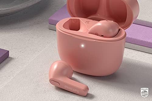 Philips T2206 True Wireless Earbuds – Compact Charging Case, IPX4 Water-Resistant Design, Enhanced Audio Mobility for Active Lifestyles, Rapid Pairing Technology, Secure Fit for Music Lovers and Fitness Enthusiasts