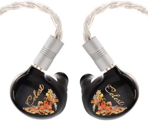 QOA Kinera Celest Premium Hi-Fi In-Ear Monitors – Superior SPD2.0 BA Driver Wired Earphones for Musicians, DJs & Sound Engineers, Durable Resin Construction with Customizable 2-Pin Detachable Cable in Striking Blue for Unmatched Comfort and Acoustic Precision