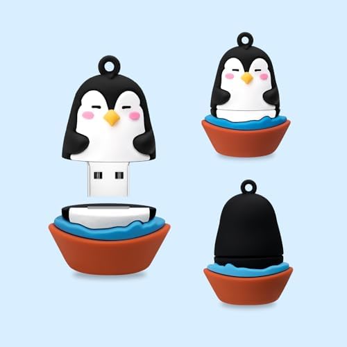 Charming Penguin 64 GB USB Flash Drive – Fun & Functional Memory Stick for Effortless Data Storage, High-Speed Transfer, and Cross-Platform Compatibility – Perfect Gift for Tech Lovers and Students