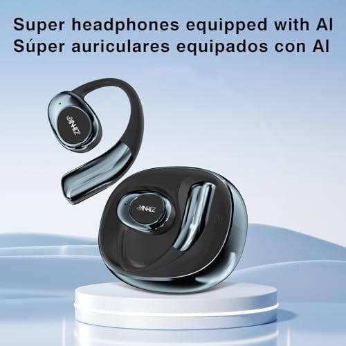ZIHNIC Wireless AI Translation Earbuds – 4-Mode Real-Time Language Interpretation, Ergonomic Comfort Fit for Extended Use, IPX5 Waterproof Protection, Bluetooth 5.0 for i OS & Android – Perfect for Global Travelers and Professionals – Superior Sound Quality and Versatile Connectivity