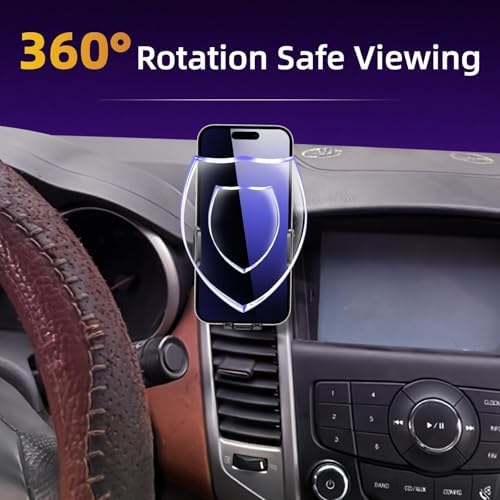 Enhanced Chevrolet Cruze Car Phone Holder for 2009-2015 Models – Adjustable Cradle for 4-7 Inch Smartphones, Ultimate Hands-Free Navigation and Communication Solution, Durable Design with 360-Degree Rotation and Easy One-Handed Access