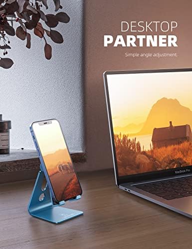 Lamicall Ergonomic Adjustable Smartphone Stand – Versatile Hands-Free Dock for i Phone 16, 15, 14, Plus, Pro Max, 13, 12, X, XS & All Android Phones (4-8″) – Sleek Black Finish with Anti-Slip Grip for Enhanced Efficiency and Comfort at Home or Office – Optimize Your Workspace with Customizable Viewing Angles and Superior Stability