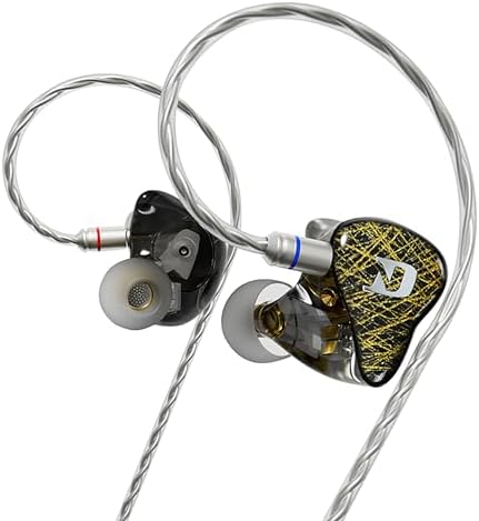 Premium CCA ND 001 4 BA+1 DD In-Ear Monitors: Hi-Fi Audiophile Earphones with Deep Bass, Tangle-Free Detachable Cable & Microphone for Enhanced Compatibility and Comfort – Perfect for Music Lovers and Professionals