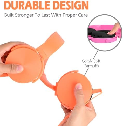 Exceptional Wireless Comfort for Learning – 2 Pack Kids Headphones with Soft Swivel Ear Pads for Engaging Online Education, Stylish Light Blue & Purple On-Ear Designs Ideal for School Use and Virtual Classrooms, Durable Wired Connectivity for Laptops and Meetings