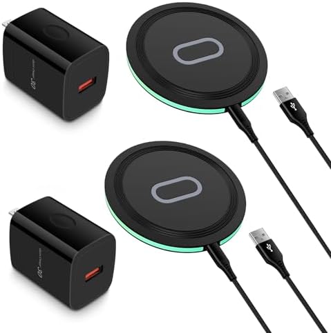 Ultra-Fast 15 W Wireless Charger Pad for Pixel 7 Pro & i Phone 16 – Sleek Design with Enhanced Compatibility for Samsung Galaxy S25 Ultra & More – Includes Power Adapter for Ultimate Convenience and Efficiency