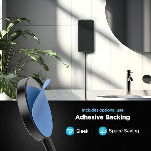 Galvanox Magnetic 15 W Fast Wireless Charger with 10-Foot Removable Cable – Ultimate Mag Safe Compatibility for i Phone, Sleek Black Design, and Enhanced Charging Speed for Qi-Enabled Devices