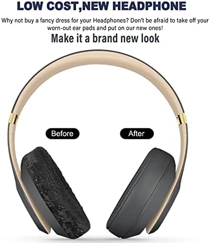 Transform Your Beats: Premium Pink Memory Foam Earpads for Studio 2 & 3 Headphones – Luxurious Soft Protein Leather Replacement Cushions for Ultimate Comfort and Noise Isolation – Perfect for Wired & Wireless Listening