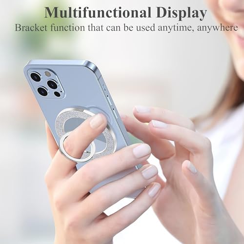 LIZIMANDU Mag Safe Magnetic Phone Holder – Rose Gold Finger Ring Stand for i Phone 15 Pro Max/Plus and Compatible Smartphones – Stylish Grip with 360-Degree Rotation, Effortless Installation, Wireless Charging Ready, Durable Accessory for Everyday Functionality and Fashion