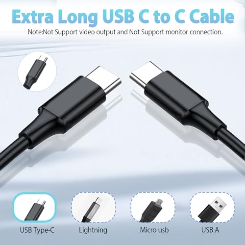 Wadoy 16ft USB-C Cable Compatible with Meeting Owl 3,USB C Cable Replacement for Meeting Owl 3,20Gbps Extension Type C Cable for Larger Meeting Room,Longer Table – Enhanced Compatibility and Speed