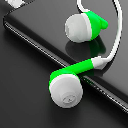 Maeline 100-Pack Bulk Earbuds with 3.5 mm Connector – Multi-Color Stereo Earphones for Schools, Events, and Promotions – Superior Sound Quality and Comfort for Everyday Use