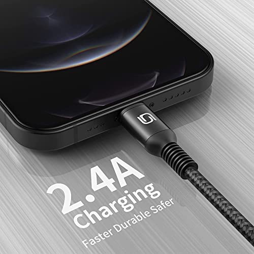 Fast Charging Nylon Braided i Phone Charger Cable – 3-Pack, 3 FT MFi Certified Lightning Cords for i Phone 14/13/12/11 Pro Max/XR/XS/X/8/7/Plus/6 S, i Pad, i Pod, and Air Pods – Enhanced Durability and Compatibility for Optimal Performance