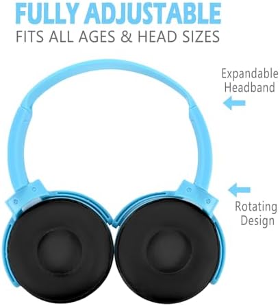 Exceptional Wireless Comfort for Learning – 2 Pack Kids Headphones with Soft Swivel Ear Pads for Engaging Online Education, Stylish Light Blue & Purple On-Ear Designs Ideal for School Use and Virtual Classrooms, Durable Wired Connectivity for Laptops and Meetings