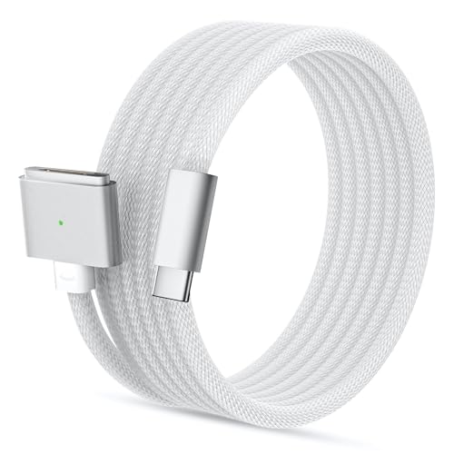 140W USB-C to Magnetic 3 Safe Charging Cable(2 M/6.6 ft) for M4 MacBook Air Pro Charger, Magnetic Charger Cord for MacBook Pro (16″/14″2024/2023/2021), Air (15″/13″M4 2025, M3 2024, M2 2023, M2 2022) – Enhanced Compatibility and Speed