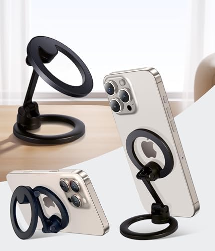 Chic Glitter Magnetic Phone Ring Holder for Mag Safe – Stylish Finger Grip Stand for i Phone, Kindle & Smartphones, Enhanced Stability with Versatile Compatibility for Pop Sockets – Elevate Your Daily Mobile Experience with Glamour and Functionality