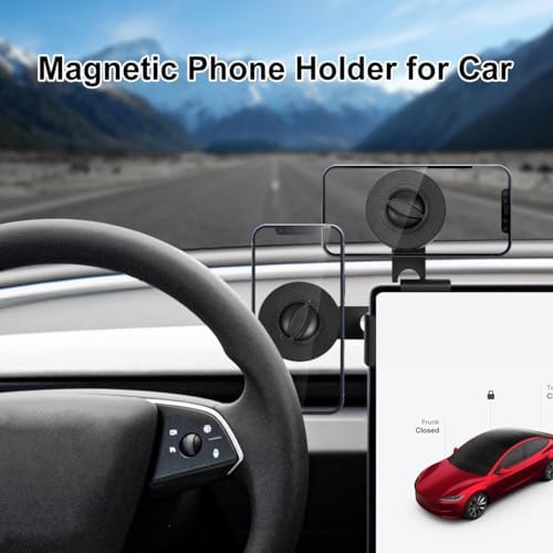 Elevate Your Tesla Experience with the Durable Silicone Car Cell Phone Mount for Model Y & Model 3 (2017-2023) – Effortless Installation, Secure Fit for i Phones & More – Convenient 2-Pack for Versatile Use and Enhanced Safety