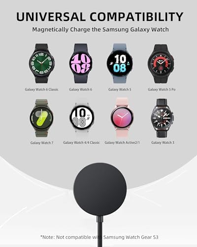 Dual-Port 25 W Fast Charging Block with 5 FT Cable for Samsung Galaxy Watches & Smartphones – Effortless Dual Device Charging, Superior Speed, and Sleek Compact Design for Galaxy Watch 7/6/5/4/Active2 & Galaxy S24/S23/S22/S21/Note/Z Fold – Ultimate Efficiency Meets Unmatched Compatibility