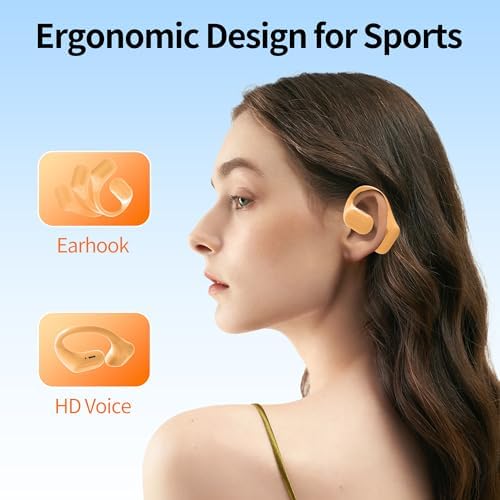 Elevate Your Audio Experience: Premium Bluetooth 5.3 Sport Earbuds with IP7 Waterproof Protection, 24-Hour Playback, Noise-Canceling Technology, and Secure Over-Ear Hooks for Unmatched Performance in Any Environment
