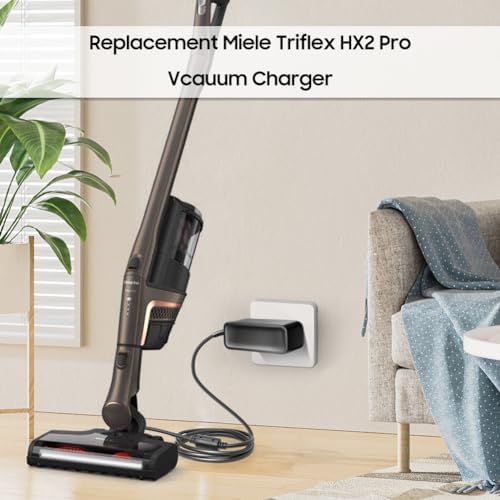 KFD 30 V AC/DC Power Adapter for Miele Triflex HX2 Pro – Premium Charger for 25.9 V Li-ion Batteries with Enhanced Safety & Compatibility – Reliable Power Supply for Uninterrupted Cleaning Performance Across Multiple Models (11827000, 11827010, 12206770, 11819170, 11819220, 11827020) – Durable, Lightweight, and Efficient Charging Solution for Your Cordless Vacuum Needs