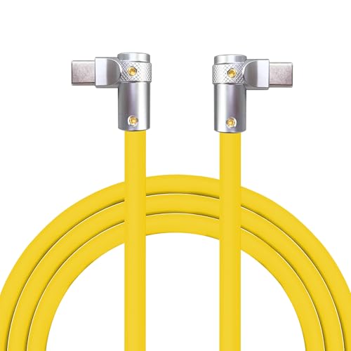 Transform Your Charging Routine with Chubbycable Flex Elbow Pro – 90-Degree USB-C Cable for Lightning-Fast 240 W Power Delivery, Durable Ultra-Thick Silicone Build, Perfect for Convenient Access in Tight Spaces, Ideal for Mobile Phones, Tablets, and Gaming Enthusiasts