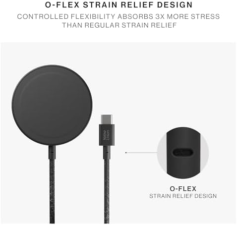 Native Union Snap Stand Magnetic Wireless Charger – Qi2 Certified & Mag Safe Compatible Fast Charging Station for i Phone 16/15/14/13 & Qi Devices – 15 W Power, Ergonomic Design, and Stylish Sandstone Finish for Seamless Use