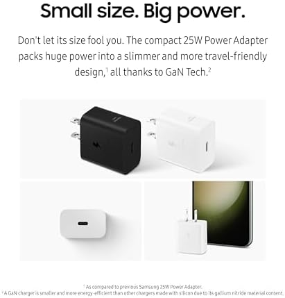 SAMSUNG 45 W Ultra-Fast Wall Charger with USB Type-C Cable – Efficient Power Adapter for Galaxy Devices & USB-C Gadgets, Sleek Black Design for On-the-Go Charging, Low Energy Consumption, Ideal for Busy Lifestyles, EP-T4511 XBEGUS