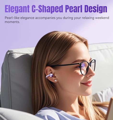 Elevate Your Audio Game with King Lucky Wireless Bluetooth 5.4 Earbuds – Stylish Clip-On Design with Advanced Noise Cancelling, 50-Hour Battery Life, and Waterproof Durability – Perfect for Active Lifestyles, Small Ears, and Glasses Wearers in Trendy Pink. Enjoy Unmatched Comfort, Seamless Connectivity, and Immersive Sound Quality Ideal for Fitness, Daily Commutes, and Casual Listening.