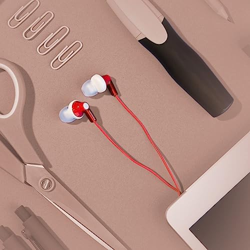 Panasonic Ergo Fit Wired Earbuds with Microphone – Superior Sound Quality with Ergonomic Comfort, Universal 3.5 mm Jack Earphones for Phones and Laptops in Stylish Metallic Purple – Custom-Fit Earpieces (S/M/L) for Optimal Audio Experience and Hands-Free Calls – RP-TCM125-VA